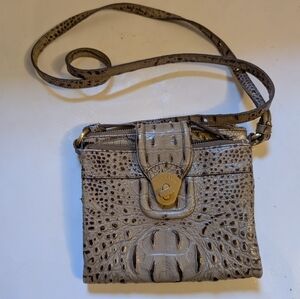 Brahmin Mojito croc-embossed cross body purse in VGUC